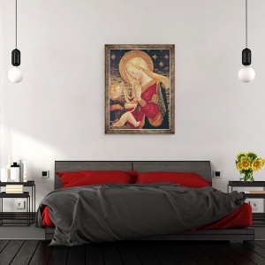 Tablou inramat - Neri di Bicci - Virgin si Copil, 60 x 80 cm - Img 3
