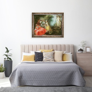 Tablou inramat - Nicolas Lancret - Cele patru timpuri ale zilei, La amiaza, 60 x 80 cm - Img 3
