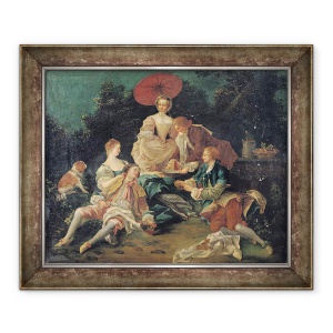 Tablou inramat - Nicolas Lancret - Picnic intr-un parc, 50 x 60 cm