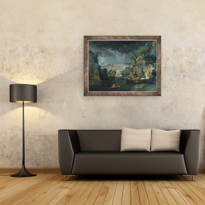 Tablou inramat - Nicolas Poussin - Iarna, sau Potopul, 70 x 90 cm - Img 2