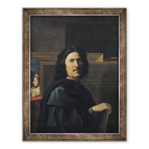 Tablou inramat - Nicolas Poussin - Portretul Artistului, 70 x 90 cm