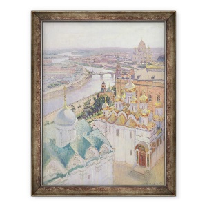Tablou inramat - Nikolai Nikolaevich Gritsenko - Vedere a Moscovei din turnul cu clopot al lui Ivan cel Mare, 70 x 90 cm