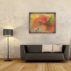 Tablou inramat - Odilon Redon - Pegasus Triumfant, 70 x 90 cm - Img 2