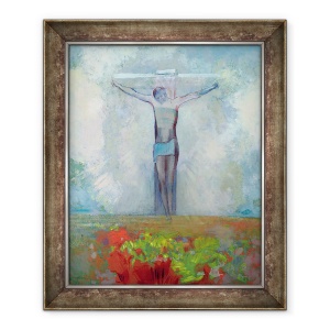 Tablou inramat - Odilon Redon - The Crucifixion, 50 x 60 cm