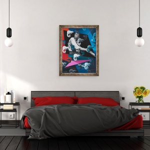 Tablou inramat - Ophelia Redpath - Chameleon, 70 x 90 cm - Img 3