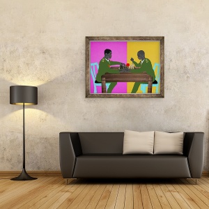 Tablou inramat - Osinachi - Doi generali in al doilea razboi, 60 x 80 cm - Img 2