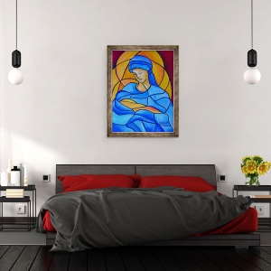 Tablou inramat - Patricia Brintle - Maria plina de har, 70 x 90 cm - Img 3