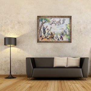 Tablou inramat - Paul Cezanne - Apoteoza Delacroix, 70 x 90 cm - Img 2