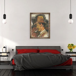 Tablou inramat - Paul Cezanne - Barbat cu teava, 60 x 80 cm - Img 3