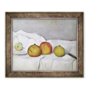 Tablou inramat - Paul Cezanne - Fructe pe panza, 50 x 60 cm