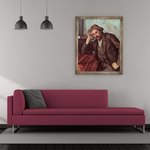 Tablou inramat - Paul Cezanne - Fumatorul II, 50 x 60 cm - Img 2