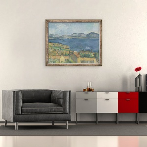 Tablou inramat - Paul Cezanne - Golful Marsilia, vazut de la LEstaque, 50 x 60 cm - Img 2