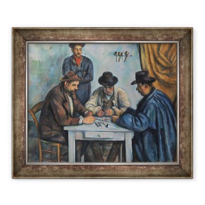 Tablou inramat - Paul Cezanne - Jucatorii de carti II, 70 x 85 cm
