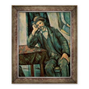 Tablou inramat - Paul Cezanne - Omul fumeaza o pipa, 50 x 60 cm