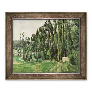 Tablou inramat - Paul Cezanne - Plopii, 50 x 60 cm