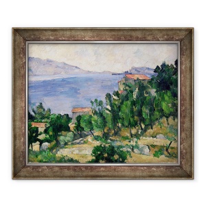 Tablou inramat - Paul Cezanne - Vedere spre Muntele Marsilia si Insula Maire, 50 x 60 cm