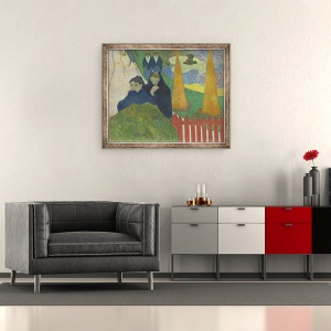 Tablou inramat - Paul Gauguin - Arlésiennes Mistral, 50 x 60 cm - Img 2