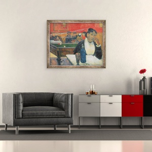 Tablou inramat - Paul Gauguin - Cafenea la Arles, 50 x 60 cm - Img 2