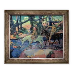 Tablou inramat - Paul Gauguin - Evadarea, Ford, 50 x 60 cm