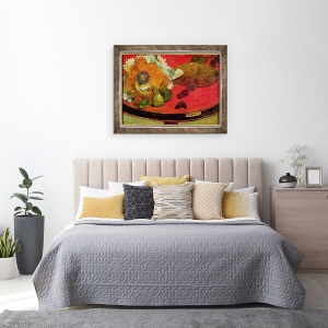 Tablou inramat - Paul Gauguin - Fete Gloanec, 60 x 80 cm - Img 3