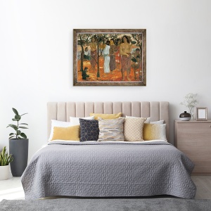 Tablou inramat - Paul Gauguin - Nave Mahana Ziua Delicioasa, 60 x 80 cm - Img 3