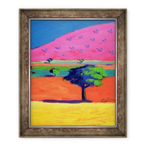Tablou inramat - Paul Powis - Pink Hill, 50 x 60 cm
