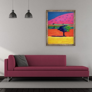 Tablou inramat - Paul Powis - Pink Hill, 50 x 60 cm - Img 2