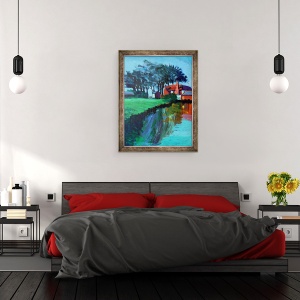 Tablou inramat - Paul Powis - River Stour, 70 x 90 cm - Img 3