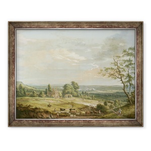 Tablou inramat - Paul Sandby - O vedere indepartata a Maidstone, de la Lower Bell Inn, 60 x 80 cm