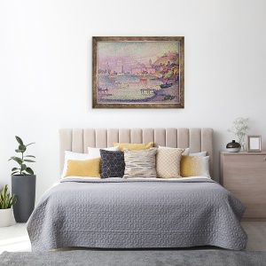 Tablou inramat - Paul Signac - Parasirea Portul Saint-Tropez, 60 x 80 cm - Img 3