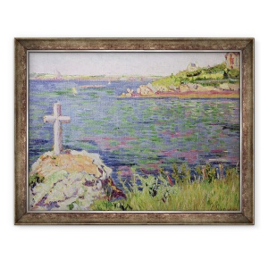 Tablou inramat - Paul Signac - Saint-Briac, Crucea Marinarului, 70 x 90 cm