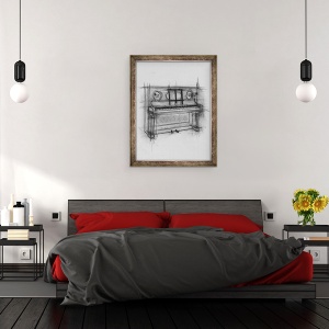 Tablou inramat - Penny Warden - Piano, 70 x 90 cm - Img 3