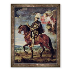 Tablou inramat - Peter Paul Rubens - Filip al II-lea 1527-98 incoronat de Victorie, 60 x 80 cm