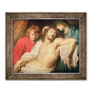 Tablou inramat - Peter Paul Rubens - Lament al lui Hristos de catre Fecioara si Sfantul Ioan, 50 x 60 cm