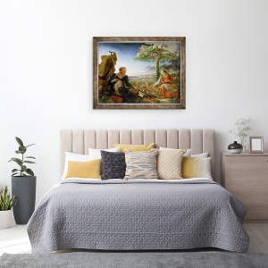 Tablou inramat - Philipp Otto Runge - Odihneste-te in zborul spre Egipt, 60 x 80 cm - Img 3