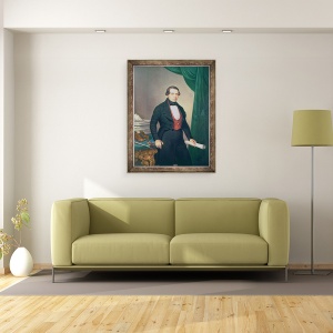 Tablou inramat - Philipp Steidler - Joseph Lanner 1801-43 Compozitor si creator al valsului vienez modern, 70 x 90 cm - Img 2