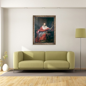 Tablou inramat - Philippe de Champaigne - Cardinalul Pierre de Berulle 1575-1629, 70 x 90 cm - Img 2