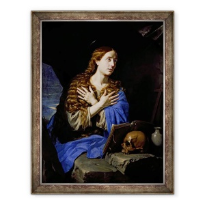 Tablou inramat - Philippe de Champaigne - Magdalena penitenta, 60 x 80 cm
