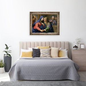 Tablou inramat - Philippe de Champaigne - Vizita, 60 x 80 cm - Img 3