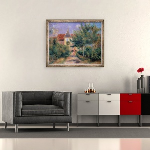 Tablou inramat - Pierre Auguste Renoir - Casa lui Renoir de la Essoyes, 50 x 60 cm - Img 2