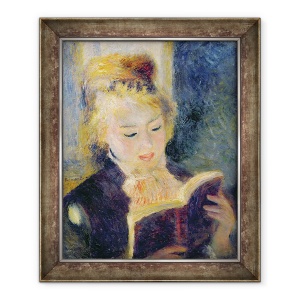 Tablou inramat - Pierre Auguste Renoir - Fata de lectura, 50 x 60 cm