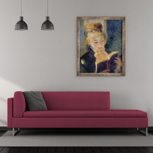 Tablou inramat - Pierre Auguste Renoir - Fata de lectura, 50 x 60 cm - Img 2