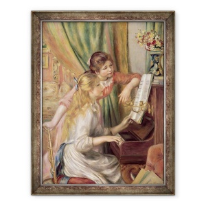 Tablou inramat - Pierre Auguste Renoir - Fete tinere la pian I, 70 x 90 cm