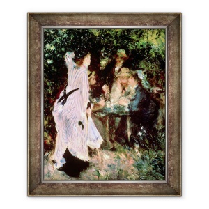 Tablou inramat - Pierre Auguste Renoir - in gradina, sau sub copacii Moulin de la Galette, 50 x 60 cm