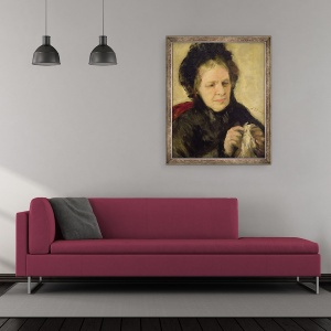 Tablou inramat - Pierre Auguste Renoir - Madame Theodore Charpentier 1802-75 c.1869, 50 x 60 cm - Img 2