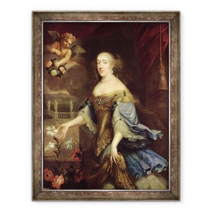 Tablou inramat - Pierre Mignard - Anne-Marie-Louise dOrleans 1627-93 Ducesa de Montpensier, 60 x 80 cm