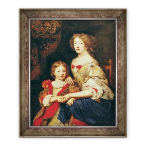 Tablou inramat - Pierre Mignard - O femeie si Fiul ei, 50 x 60 cm
