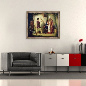 Tablou inramat - Pierre-Nolasque Bergeret - Fra Filippo Lippi c.1406-69 1819, 50 x 60 cm - Img 2