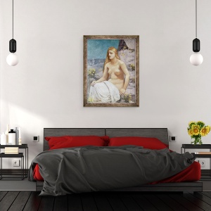 Tablou inramat - Pierre Puvis de Chavannes - Sfanta Maria Magdalena, 60 x 80 cm - Img 3