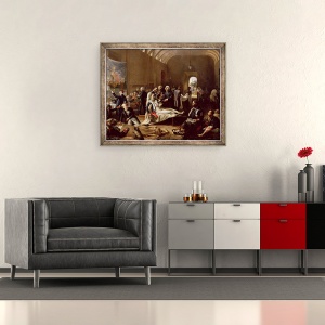 Tablou inramat - Pierre Roch Vigneron - O ambulanta in timpul campaniei franceze, 50 x 60 cm - Img 2